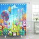 thumbnail image 1 of Cortina de ducha ABPHQTO colorido Parque de Atracciones 150x180 cm, 1 of 1