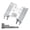Silver, variant on HannLk Gear Box Chassis Mount Base Plate for RC Crawler Car Axial Capra 1/18 UTB18