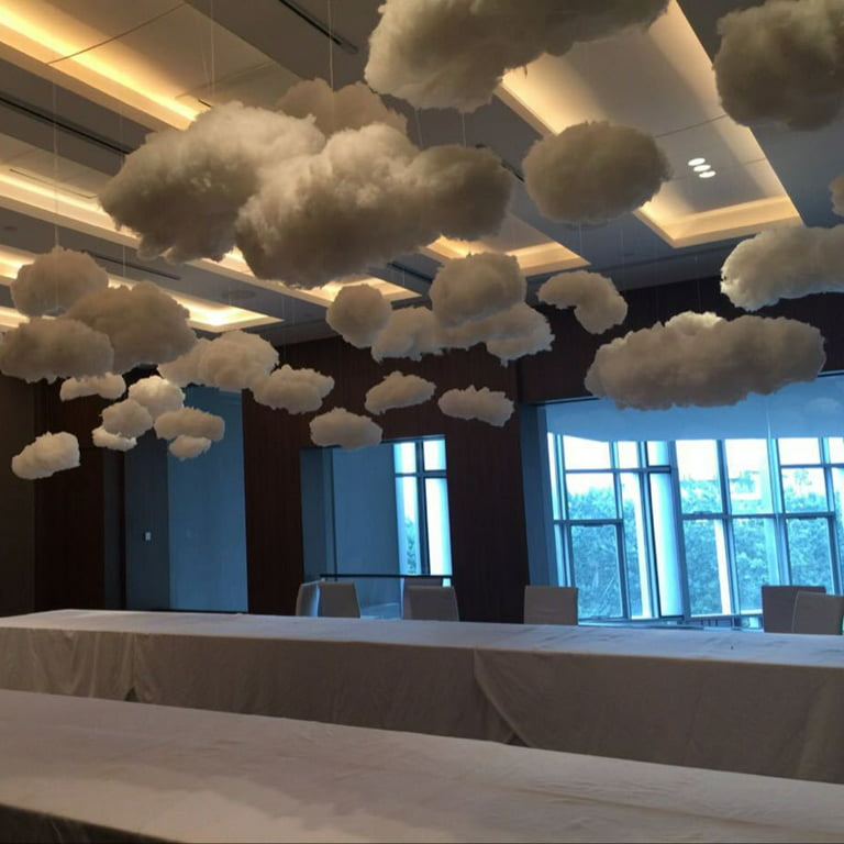 Large Artificial Cotton Clouds Decoration for Kids Ceiling Interior Cloud  Decor for Room DIY Wedding Rainbow Party Decoration
