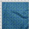 thumbnail image 3 of oneOone Cotton Cambric Teal Green Fabric Batik Sewing Fabric By The Yard Printed Diy Clothing Sewing Supplies 42 Inch Wide, 3 of 4