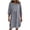 Gray, variant on cocolona Summer Dresses for Women Crew Neck 3/4 Sleeve Mini Dress Casual Loose Vacation Beach Sun Dress with Pockets