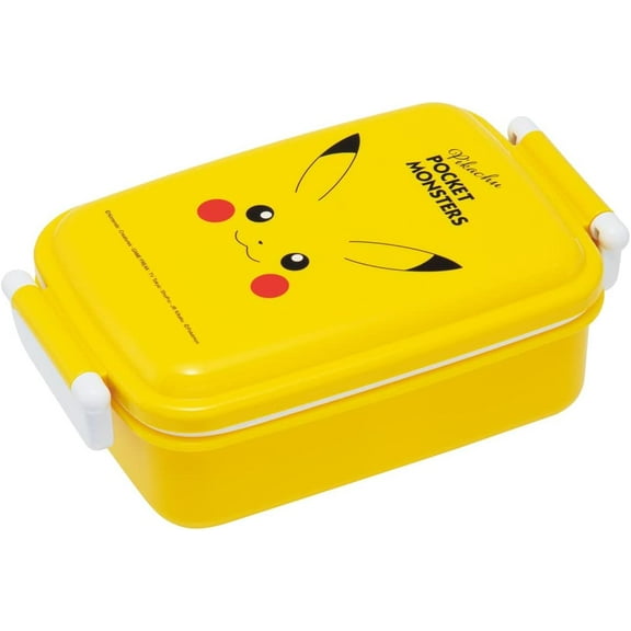 Yellow Pikachu Lunch (Bento) Box from Japan by Skater. 450ml (15.22 fl. oz.)
