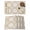 Beige, variant on Summer Coastal Placemats Set of 4 Ocean Beach Sand Dollars Marine Life Beige Place Mats Indoor Wipeable Table Mats Washable Dining Table Placemats for Kitchen Holiday Party Home Decor 13x19 Inch
