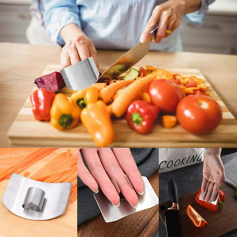 304 Stainless Steel Vegetable Cutting Finger Guard Hand Guard Kitchen  Gadget Protective Cover for restaurants