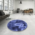 thumbnail image 3 of Ahgly Company Indoor Rectangle Patterned Light Slate Blue Area Rugs, 7' x 9', 3 of 6