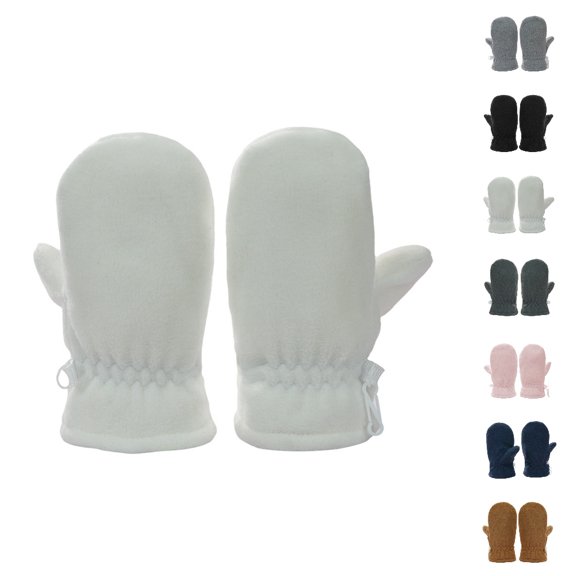 Bmisegm Kids Gloves Soft Thermal Baby Toddler Mittens Enhanced Comfort Cold Weather Outdoor Play White L