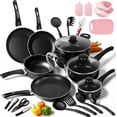 thumbnail image 1 of Batería de Cocina Antiadherente 27 Piezas – Incluye Sartenes, Cazos, Ollas y Utensilios, Fácil de Limpiar, Calentamiento Uniforme, Compatible con Múltiples Tipos de Estufa, 1 of 9