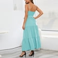 thumbnail image 4 of Puntoco Vestidos Mujer Verano Mujer Verano Sexy Sujetador Correa Grande Cómodo Casual Sol Falda De Color Sólido, 4 of 8