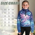 thumbnail image 7 of Chaqlin Cute Axolotl Dolphin Lightweight Comfy Casual with Pocket Athletic Sports Jacket Comfy Casual Pullover Size 9-10, 7 of 7