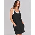 thumbnail image 4 of ANRABESS Athletic Dress for Women Tennis Dress with Shorts Summer Active Workout Romper Dress Sleeveless Spaghetti Strap Mini Dress Casual Sundress Vacation Outfits Black XS, 4 of 10