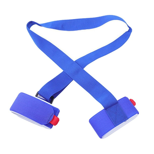 Correas de esquí, fundas para el hombro, fácil transporte de equipo de esquí, soporte acolchado para bastones azul