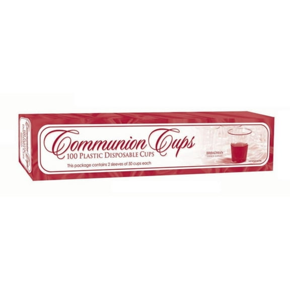 Communion Cups - Plastic Cups (Box of 100): Stackable / Smooth Rim / Ultra-Clear / Recyclable, (Paperback)