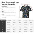 thumbnail image 5 of Fuzoiu Undersea Animals Print Hawaiian Shirt for Men, Summer Beach Casual Short Sleeve Button Down Shirts, Men’s Beach Summer Shirts with Pocket,Small, 5 of 7