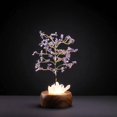 thumbnail image 2 of Amethyst Handcrafted Wish Tree Lamp 11.6 inch– Golden plated branches, 2 of 4