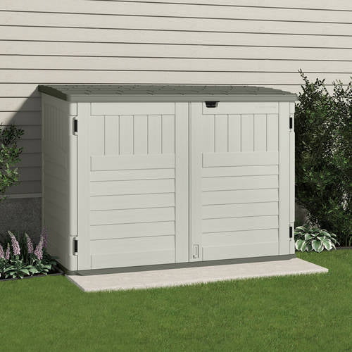 Storage Shed Sand Resin Double Wall Outdoor Garden Lawn 