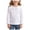 White-DzXqp, variant on RFQWOVSR Girls' Long Sleeve Top Solid Color Soft Fabric Crew Neck