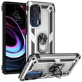 thumbnail image 1 of [PST] Motorola Moto Edge 2021 Kickstand Ring Case, Heavy Duty Drop Protection Hybrid Shock Absorption Rugged Hard Phone Case Cover with Ring Stand Fits Magnetic Car Mount, 1 of 5