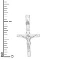 thumbnail image 4 of 925 Sterling Silver INRI Crucifix Pendant - Religious Jewelry Gifts for Baptism, 4 of 5