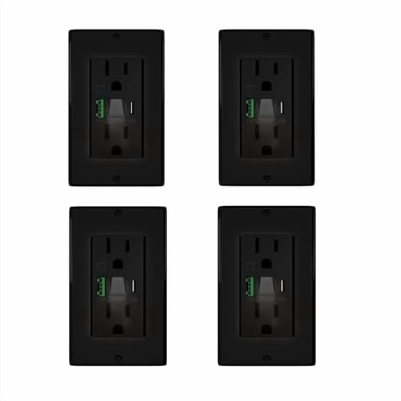 USB Wall Outlets, Type C USB Wall Charger Outlet, 15A 125V Tamper-Resistant USB Outlets Receptacles, ETL Listed,White 4Pack$$Tools & Hardware Other