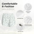 thumbnail image 6 of Lsque Leaf Print Printed Women's Running Shorts with Liner Pockets,Elastic Quick Dry Workout Athletic Gym Yoga Shorts,Womens High Waist Shorts-Medium, 6 of 9