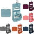 thumbnail image 2 of Coofit Hanging Toiletry Bag Foldable Top Handle Cosmetic Bag Travel Toiletry Bag, 2 of 10