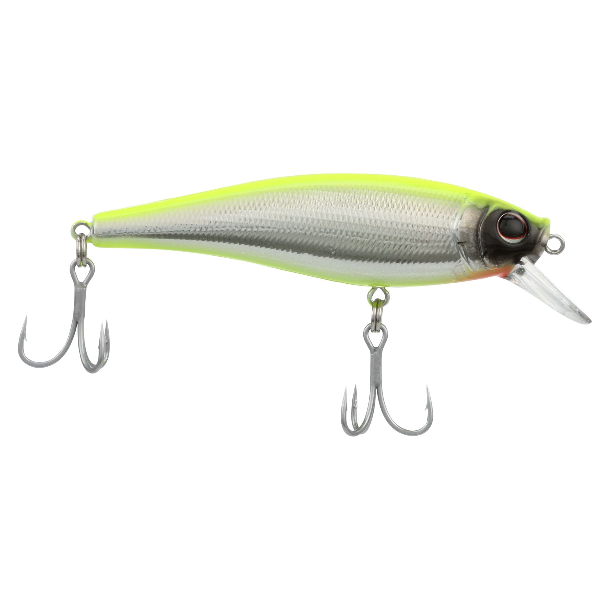 Berkley Cutter Saltwater, 2.75 in, Jerkbaits, Chrome/Chartreuse (1 Count)