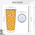 thumbnail image 3 of Bumble Bees Tumbler,Bees 20oz Stainless Steel Insulated Travel Tumblers,Travel Coffee Mug with Lid and Straw Water Bottle Drink Tumbler Cups Gifts for Women Men Lovers, 3 of 6