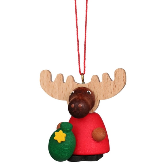 Alexander Taron 1.5" Christian Ulbricht Moose Santa Christmas Ornament