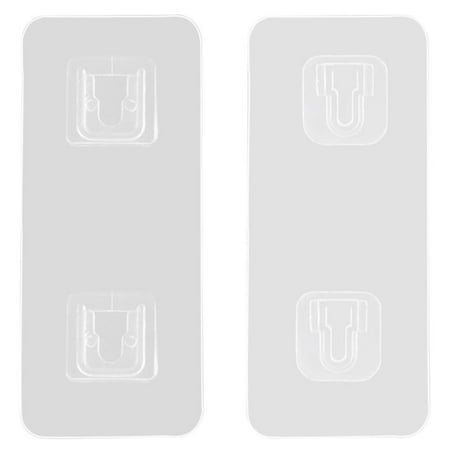 

Double Sided Adhesive Wall Hooks|Small Heavy Duty Command Hooks Drill-Free|Waterproof & Oil-Proof Wall Hook Stable Adhesion Hanger for Home 2 Pcs