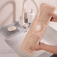 thumbnail image 4 of weibbin Faucet Silicones Drainage Mats Handwashing Sink Multifunctional Button Leak Mat Kitchen Sink Antis Slip Mat, 4 of 7
