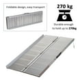 thumbnail image 6 of Zateety Wheelchair Ramp 4 ft, Folding Aluminum Threshold Ramp with Non-Slip Surface and Transition Plates, 600 lbs Capacity Handicap Ramp for Home Doorway Steps, 6 of 7