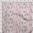 thumbnail image 4 of oneOone Polyester Spandex Red Fabric Animal Sewing Craft Projects Fabric Prints By Yard 56 Inch Wide, 4 of 4