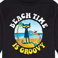thumbnail image 3 of Pete The Cat - Beach Time Is Groovy - Toddler And Youth Long Sleeve Graphic T-Shirt, 3 of 6