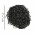 thumbnail image 3 of Easter Women'S Short Kinky Curly Wig - Women'S Wig Medium Black Small Curly Hair Short Head Cover Women'S Wig High Temperature Silk Fiber Head Cover Black High Temperature Wire Wig St. Patrick'S Da, 3 of 7