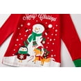 thumbnail image 4 of Popshion Toddler Boy 100% Cotton Christmas Pajamas Christmas Snowman Pjs Size 3T, 4 of 7