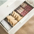 thumbnail image 5 of Gustave Foldable Drawer Dividers, Fabric Storage Boxes, Closet Organizers, Under Bed Organizer, for Clothing Underwear Bra Socks and Ties (Pink), 5 of 9