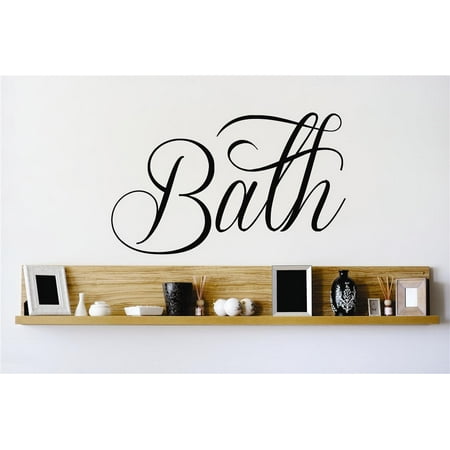 Do It Yourself Wall Decal Sticker Bath Lettering Tub Bathroom Quote Home Mural 12×12