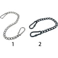 thumbnail image 4 of Hamaca colgante para silla, conexión de acero inoxidable, cadena trenzada, columpio largo, electroforesis, cadena nueva negra, juego de conexión de sacos de arena, 4 of 5