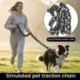 thumbnail image 7 of THOPBPRK Heavy Duty 5-Foot Black Dog Chain Leash with 5mm Links, Metal Training for Medium to Large Dogs, Sturdy Pet Walking Accessory for Daily Outdoor Exercise, 1Pack Silver, 7 of 7