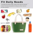 thumbnail image 3 of Lunch Bags Women Insulated Lunch Box Adult For Women With Pocket For Office Work Picnic Shopping (B-Green), 3 of 5
