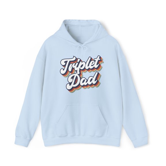 Triplet Dad Daddy of Triplets New Father Hoodie, Gifts, Hooded Sweatshirt