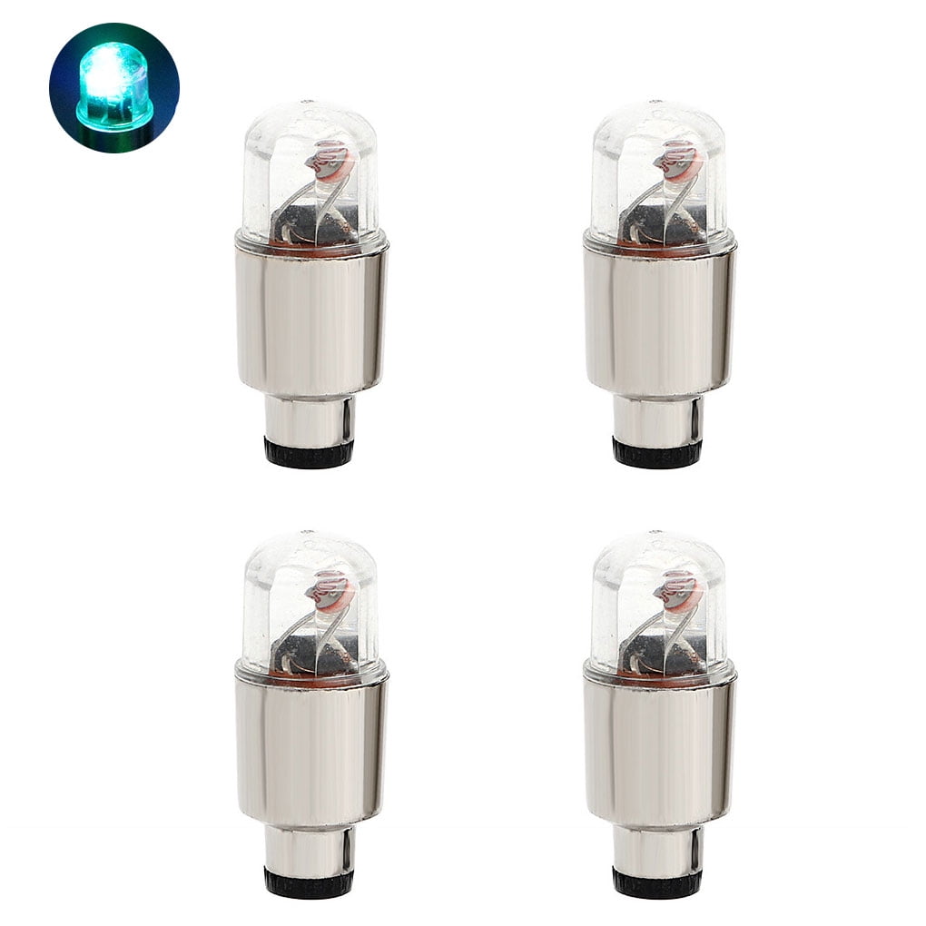 fashionhome 4pcs Car Tire Valve Stem Light Motorcycle Tyre Air Valve