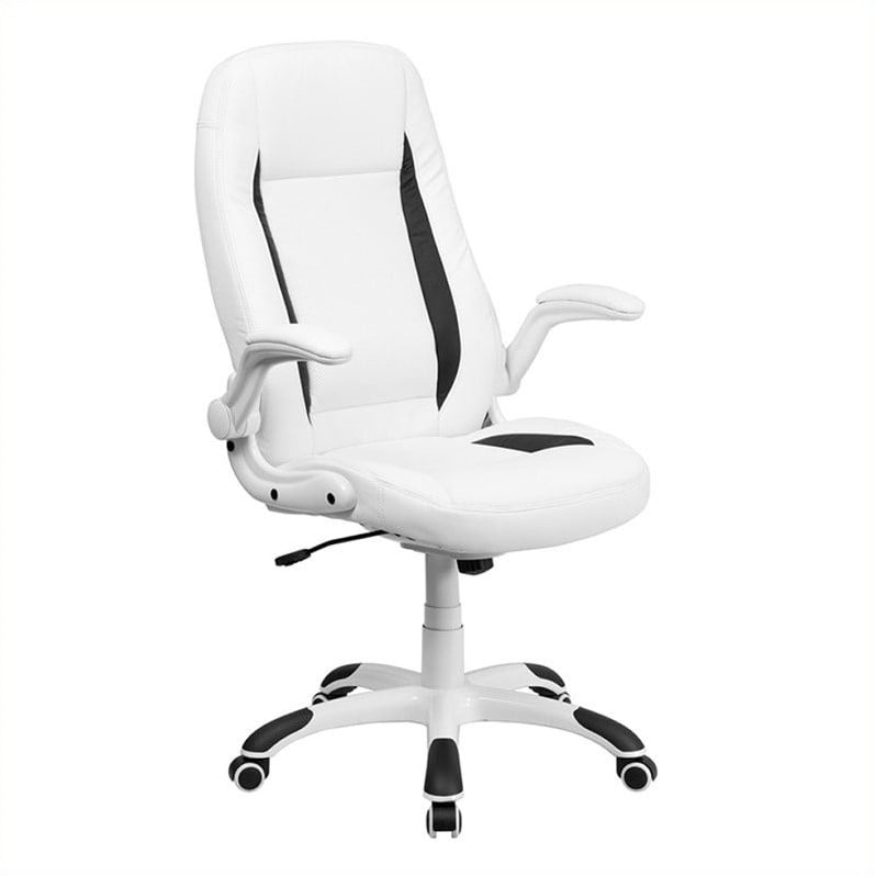 Flash Furniture High Back Leather Executive Office Chair In White