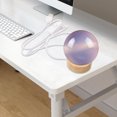 thumbnail image 2 of LIFKOME Base Light Crystal Display Crystal Ball Lamp Base Plastic Gradient Seven Colors Display 1Pack, 2 of 8