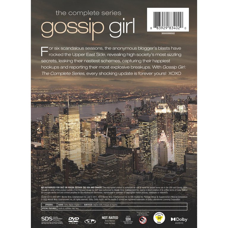 Warner, Gossip Girl: The Complete Series, DVD, Not Rated - Walmart.com