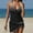 02-Black, variant on Tuosodrolic Women's Floral Tankini Swimsuits 2 Piece Bathing Suits Boho Swimwear Halter Swim Tank Tops and Ruched Skirts Beach Wear Traje de Baño para Mujer Bañadores Cruise Wear