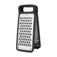 thumbnail image 3 of Stainless Steel Foldable Double Sided Grater, Multi Functional Kitchen Tool, Easter Decor, Sharp Shredder for Potatoes, Vegetables and Fruits, Space Saving Design for Home Cooking, 3.54*8.5in, Black, 3 of 7
