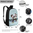 thumbnail image 3 of Jeiento Cute Panda Backpack for Boys 8-10 with Lunch Box Primary School Bag and Lunch Bag Blue Kids Bookbag Age 10-12 Elementary Pencil Case Water Bottle Holder, 3 of 7