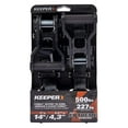 thumbnail image 2 of Keeper 85454 Tie-Down, 1 in W, 14 ft L, Black, 500 lb Working Load, S-Hook End, 2 of 9