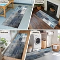thumbnail image 6 of Navy Blue Grey Runner Rug 2x6 FT, Non Slip Hallway Carpet, Modern Oil Painted Abstract Art Aesthetics Washable Floor Carpet Throw Runner Carpet Long Rug for Entryway Kitchen Bedside Sliding Door, 6 of 9
